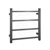 520X500X120Mm Square Gunmetal Grey Electric Heated Towel Rack 4 Bars Rails