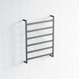 M#1(Gunmetal Grey) 600 X 800Mm Fienza Koko Heated Towel Rail 6 Square Bars Rails