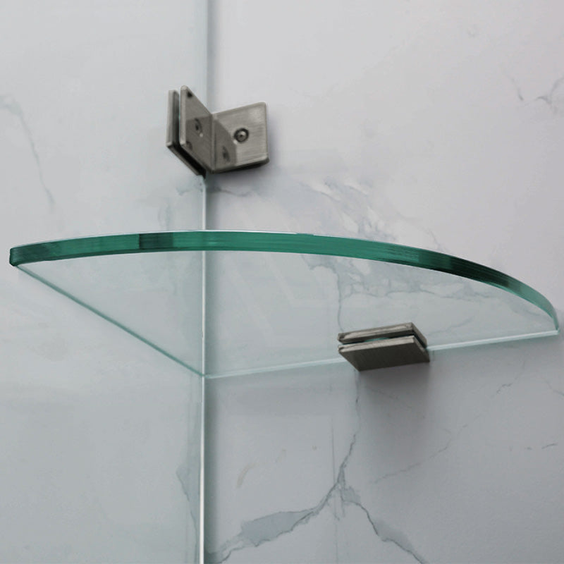 685-995Mm Wall To Shower Screen Hinge And Door Panel Gunmetal Grey Fittings Frameless 10Mm Glass