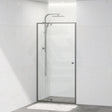 M#1(Gunmetal Grey) 850-1150X2000Mm Semi-Frameless Shower Screen Pivot Door Wall To Gunmetal Grey