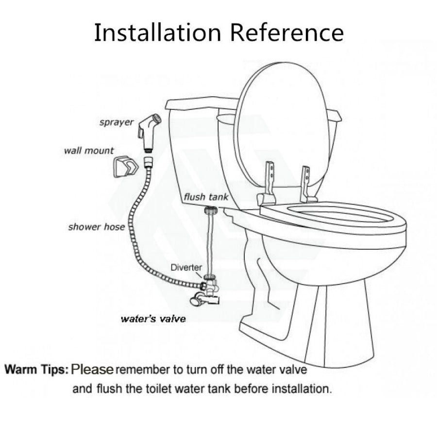 M#1(Gunmetal Grey) Gunmetal Grey Brass Square Toilet Bidet Spray Kit With 1.2M Pvc Hose & Sprayers