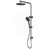 M#3(Gunmetal Grey) Cora Round Multi-Function Twin Shower Set In Gunmetal Surface Grey Showers