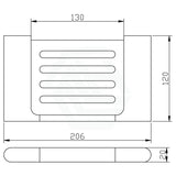 Round Rectangle Soap Dish Chrome Holders