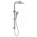 M#3(Gunmetal Grey) Eden Multi-Function Twin Shower Set In Square Gun Metal Surface Top Inlet