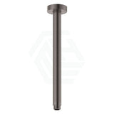 M#1(Gunmetal Grey) Fienza 300Mm Round Gun Metal Ceiling Shower Dropper Gunmetal Grey Arms