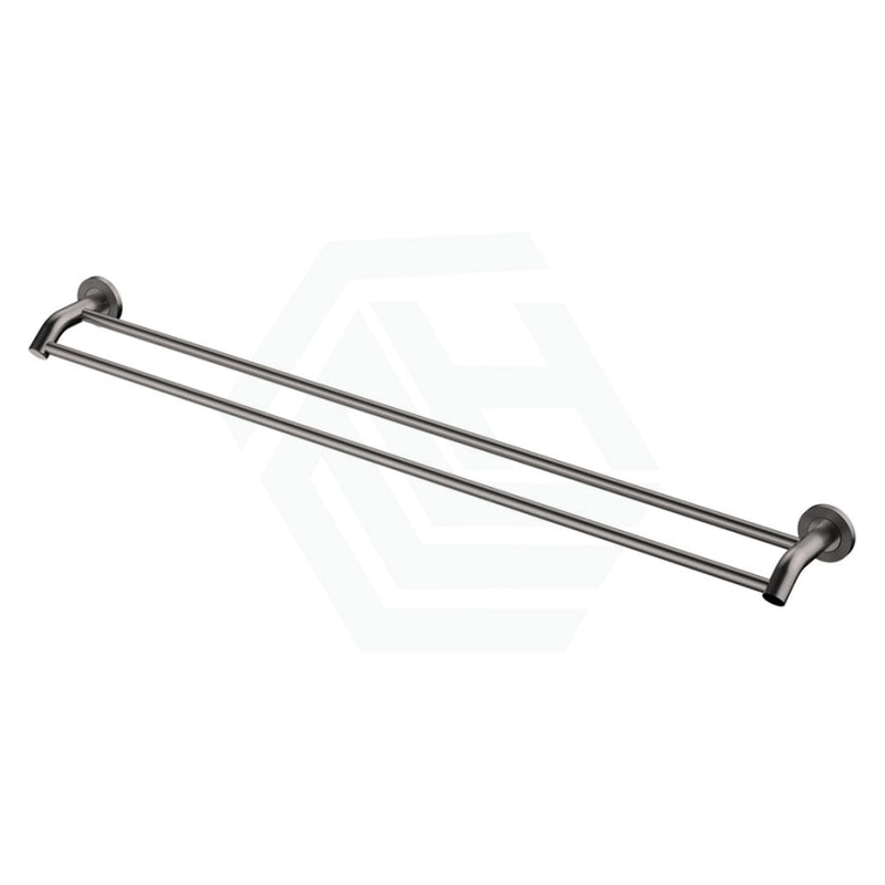 Fienza Axle 900mm Double Towel Rail, Gun Metal