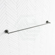 M#1(Gunmetal Grey) Fienza Axle 900Mm Single Towel Rail Gun Metal Gunmetal Grey Rails