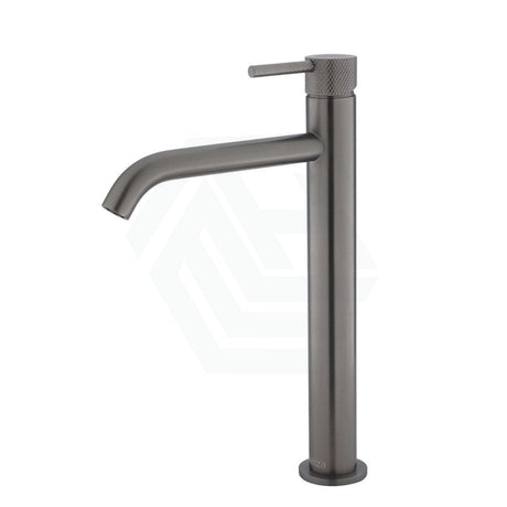 M#1(Gunmetal Grey) Fienza Axle Tall Basin Mixer Solid Brass Gunmetal Grey Mixers