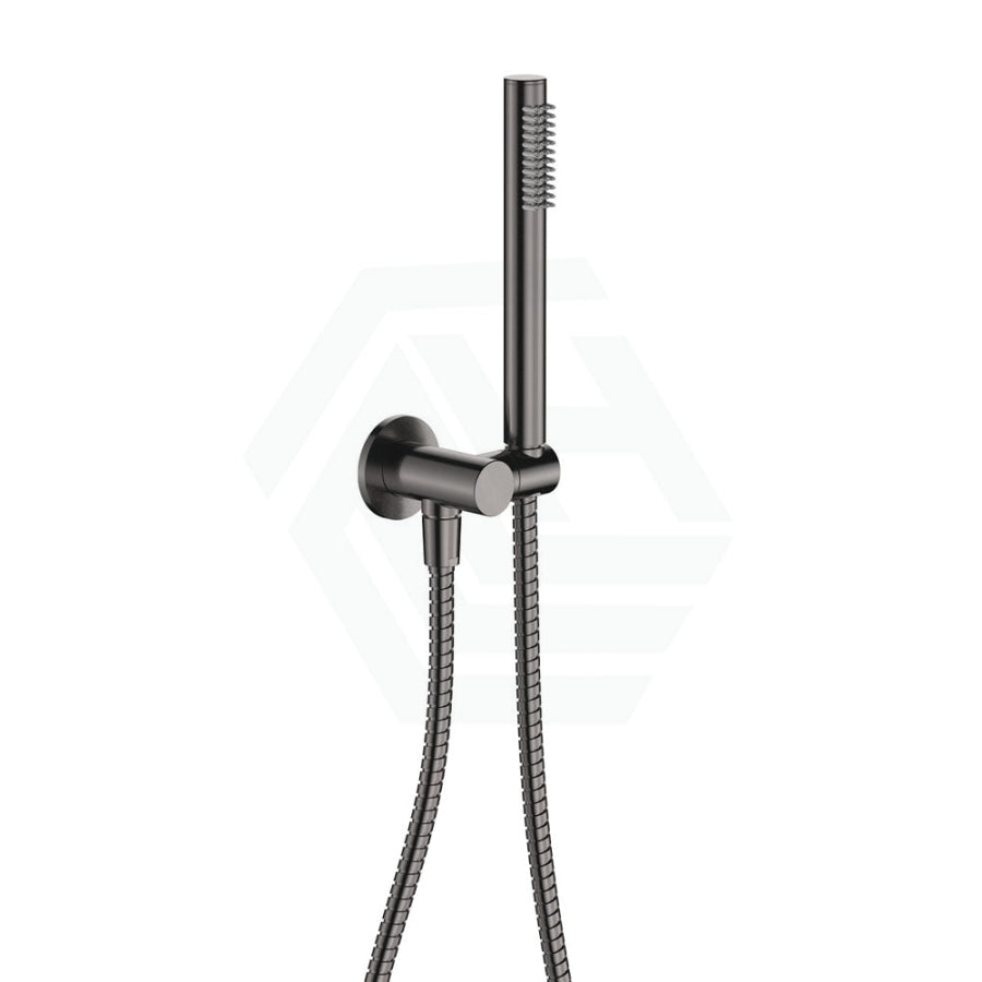 M#1(Gunmetal Grey) Fienza Isabella Gun Metal Hand Shower With Round Plate Handheld Sets