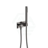 M#1(Gunmetal Grey) Fienza Isabella Gun Metal Hand Shower With Soft Square Plate Handheld Sets