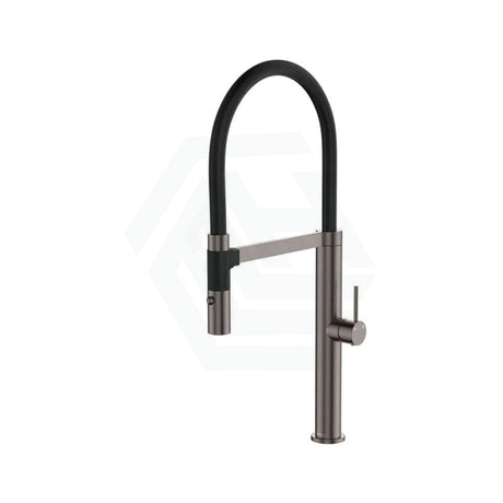 M#1(Gunmetal Grey) Fienza Kaya Gunmetal Grey Brass 360 Swivel Pull Down Kitchen Sink Mixer Tap