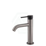 M#1(Gunmetal Grey) Fienza Kaya Curved Basin Mixer Multi-Colour Matt Black Gunmetal Grey Short Mixers