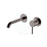 Fienza Kaya Gun Metal Basin/Bath Wall Mixer Dress Kit Only Round Plates 160Mm Outlet Tap Accessories