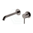 M#1(Gunmetal Grey) Fienza Kaya Gun Metal Basin/Bath Wall Mixer Dress Kit Only Round Plates 200Mm