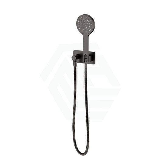 M#1(Gunmetal Grey) Fienza Kaya Gun Metal Hand Shower With Soft Square Plate Handheld Sets