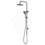 M#1(Gunmetal Grey) Fienza Kaya Gun Metal Twin Shower Top Water Inlet Gunmetal Grey Showers