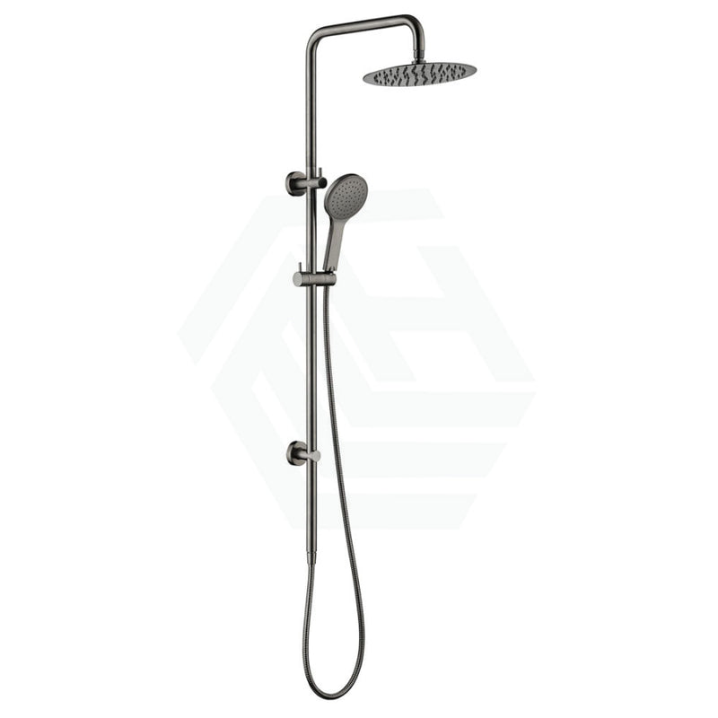 Fienza Kaya Gun Metal Twin Shower Top Water Inlet