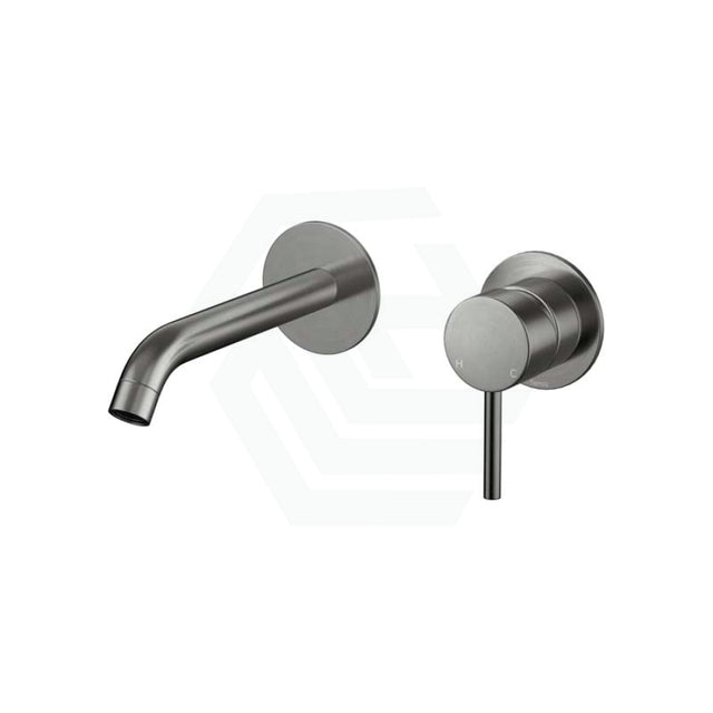 M#1(Gunmetal Grey) Fienza Kaya Wall Basin Bath Mixer Set 160Mm Multi-Colour Bath/Basin Tap Sets