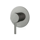 M#1(Gunmetal Grey) Fienza Kaya Wall Mixer Gunmetal Large Round Plate Multi-Colour Grey Mixers