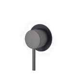 M#1(Gunmetal Grey) Fienza Kaya Wall Mixer Gunmetal Small Round Plate Multi-Colour Matt Black Grey