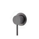 M#1(Gunmetal Grey) Fienza Kaya Wall Mixer Gunmetal Small Round Plate Grey Mixers