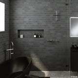 M#1(Gunmetal Grey) Fienza Kaya Wall Mixer Gunmetal Small Round Plate Grey Mixers