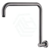 M#1(Gunmetal Grey) Fienza Round Gun Metal Fixed Gooseneck Shower Arm Gunmetal Grey Arms