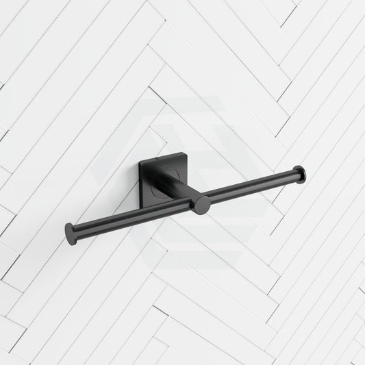 M#1(Gunmetal Grey) Fienza Sansa Double Roll Holder Gun Metal Gunmetal Grey Toilet Paper Holders