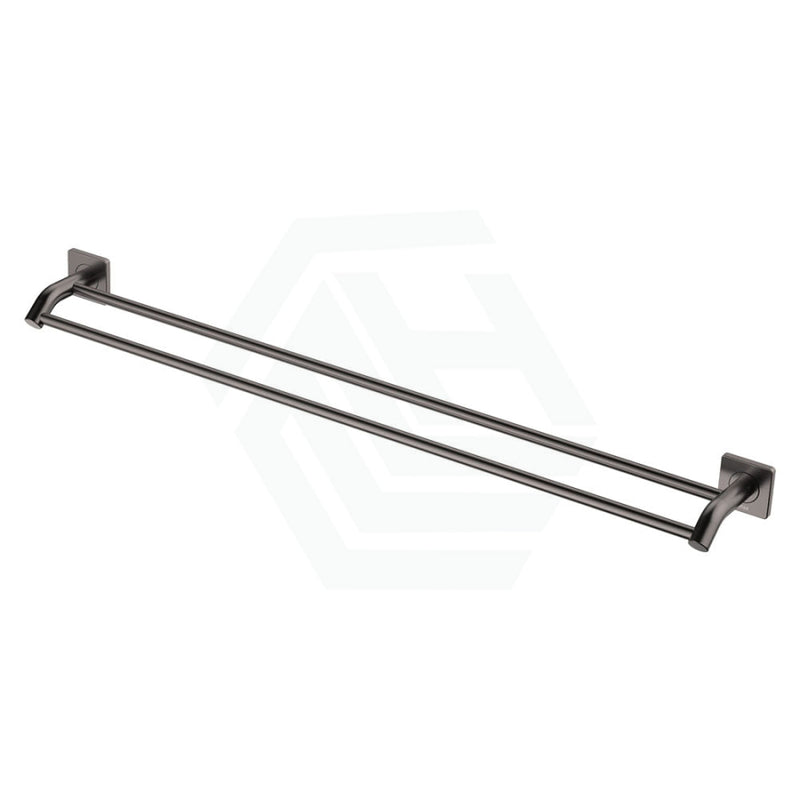 Fienza Sansa Gun Metal 900mm Double Towel Rail