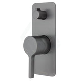 Sansa Wall Diverter Mixer Gun Metal Soft Square