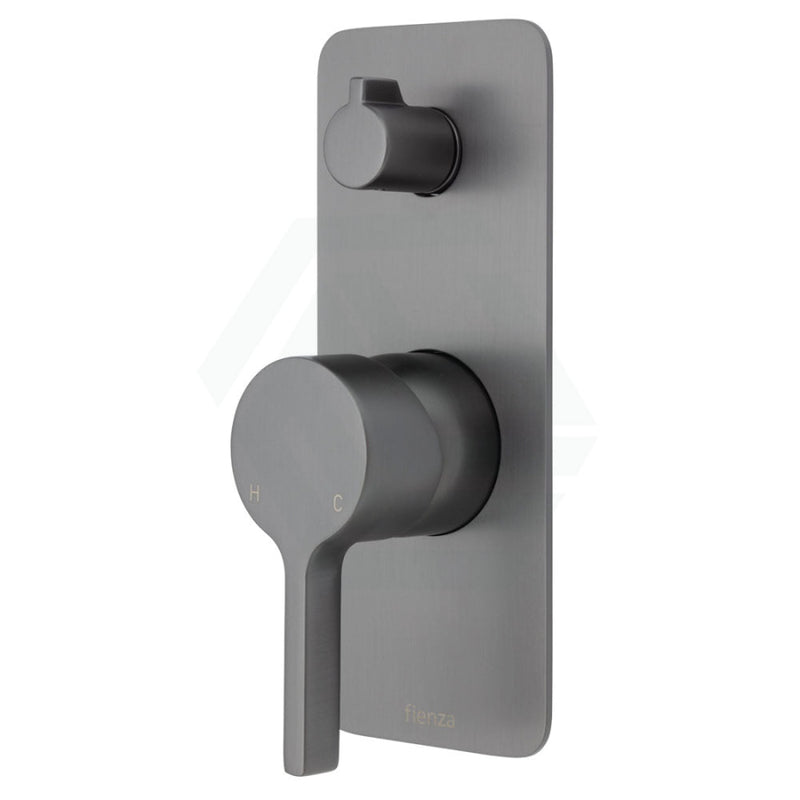 Sansa Wall Diverter Mixer Gun Metal Soft Square