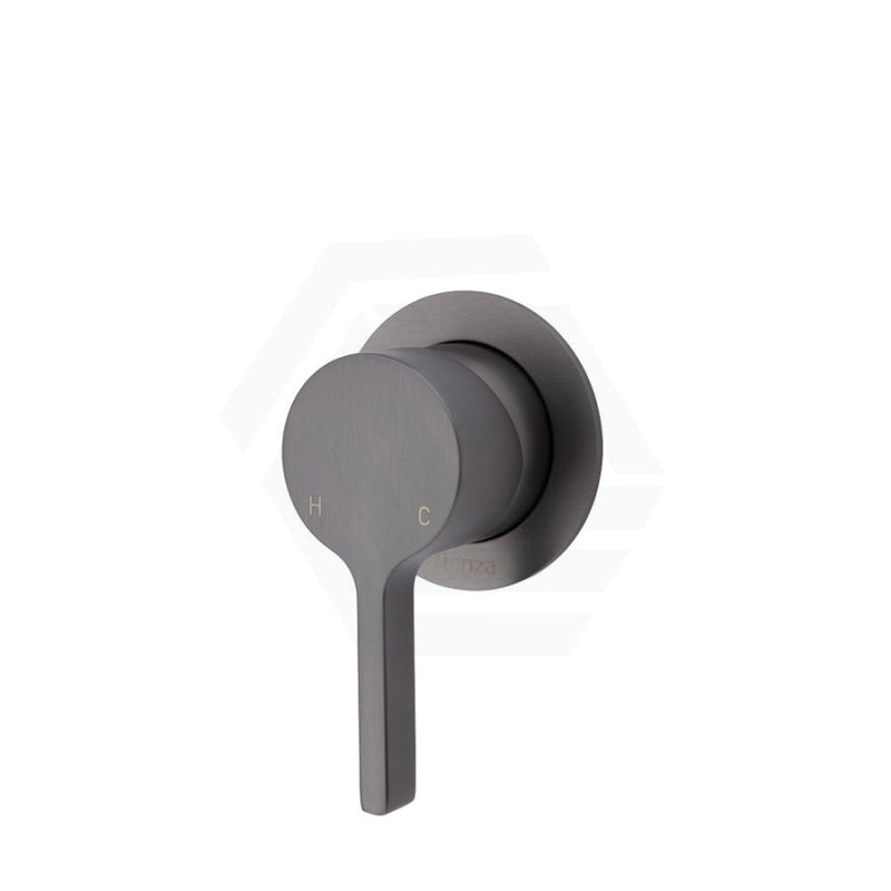 Sansa Wall Mixer, Gun Metal, Small Round Plate