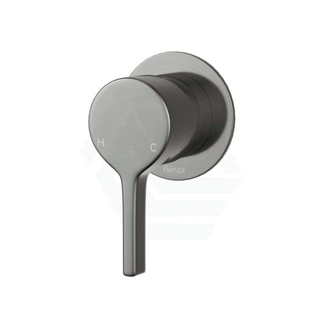 M#1(Gunmetal Grey) Fienza Sansa Wall Mixer Gun Metal Small Round Plate Gunmetal Grey Mixers