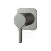 M#1(Gunmetal Grey) Fienza Sansa Wall Mixer Gun Metal Soft Square Plate Gunmetal Grey Mixers