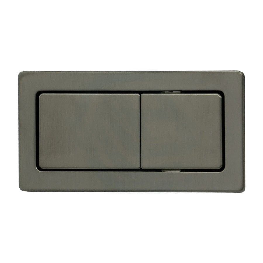 M#1(Gunmetal Grey) Fienza Square Toilet Flush Button Plate For Back To Wall Suite Toilets Push