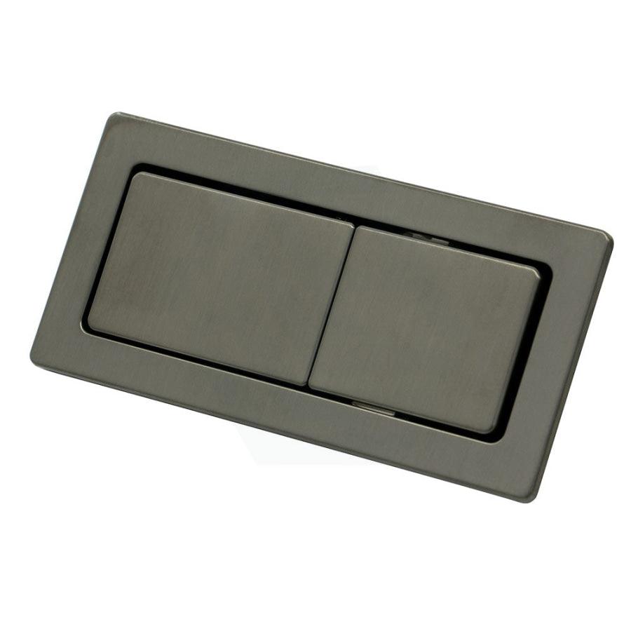 M#1(Gunmetal Grey) Fienza Rectangular Toilet Flush Button Plate for Back To Wall Toilet Suite