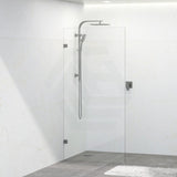 Tempered Glass Frameless Walk-in Shower Screen Fixed Panel Gunmetal Grey 300-1200mm