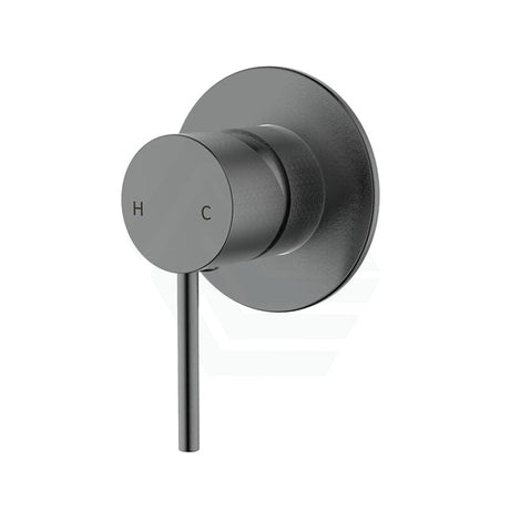 M#3(Gunmetal Grey) Ikon Hali 80Mm Gunmetal Brass Wall Mixer For Bathtub And Basin Grey Mixers