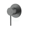 M#1(Gunmetal Grey) Ikon Hali 80Mm Gunmetal Brass Wall Mixer For Bathtub And Basin Grey Mixers