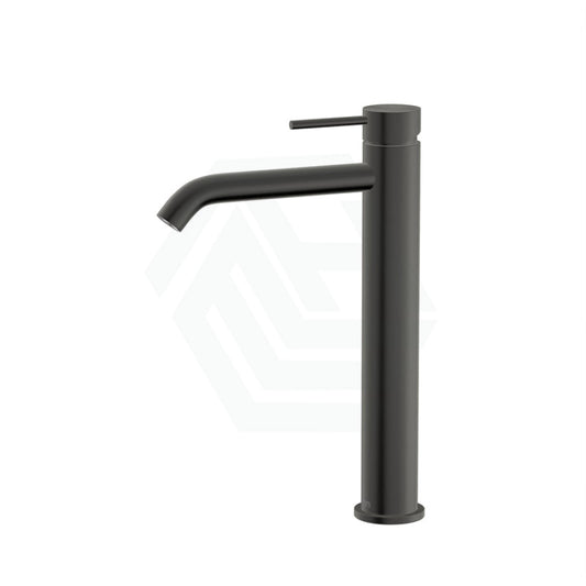 M#1(Gunmetal Grey) Ikon Hali Pin Lever Solid Brass Gunmetal Tall Basin Mixer Tap For Vanity And