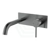 M#1(Gunmetal Grey) Ikon Hali Round Gunmetal Brass Bathtub/Basin Wall Mixer With Spout Pin Lever