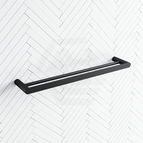 M#1(Gunmetal Grey) Norico 600Mm Brushed Gunmetal Grey Double Towel Rail Solid Brass Wall Mounted