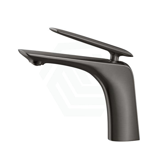 M#1(Gunmetal Grey) Norico Bellino Brushed Gunmetal Grey Solid Brass Mixer Tap For Basins Short