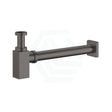 M#1(Gunmetal Grey) Norico Brushed Gunmetal Grey Basin Bottle Trap 32Mm Solid Brass Traps