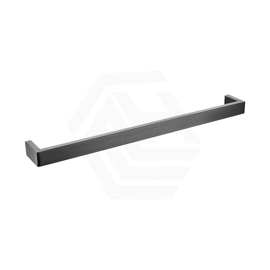 Norico Cavallo 600/800Mm Square Gunmetal Grey Single Towel Rail Stainless Steel 304 Bathroom