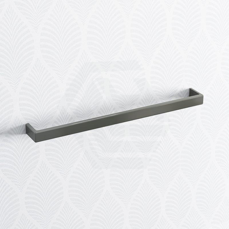 Norico Cavallo 600/800Mm Square Gunmetal Grey Single Towel Rail Stainless Steel 304 Bathroom