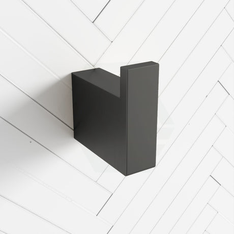 M#1(Gunmetal Grey) Norico Cavallo Square Brushed Gunmetal Grey Robe Hook Wall Mounted Stainless