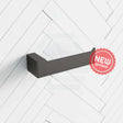 M#1(Gunmetal Grey) Norico Cavallo Square Brushed Gunmetal Grey Toilet Paper Holder Wall Mounted