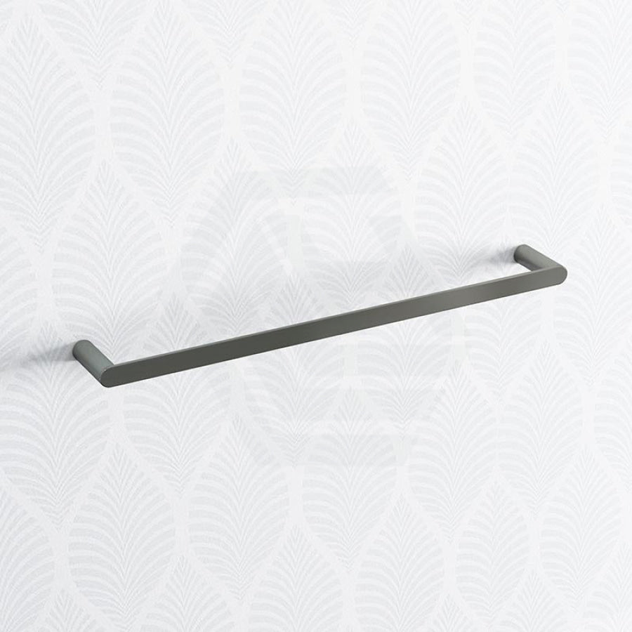 Norico Esperia Gunmetal Grey Single Towel Rail 600Mm Stainless Steel 304 Wall Mounted Bathroom