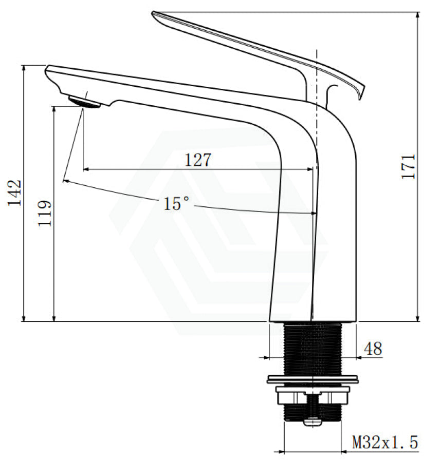 Norico Esperia Gunmetal Grey Solid Brass Mixer Tap For Basins Bathroom Products